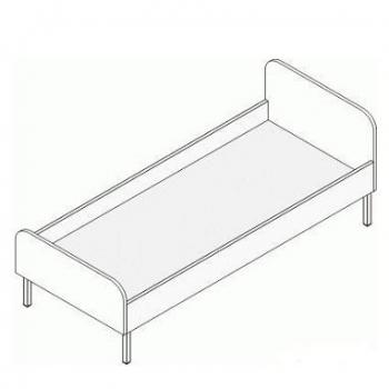 Кровать КДм-16 - ООО "Урал-офис" продажа офисной и металлической мебели, офисных кресел, металлических кроватей в Екатеринбурге u-office.su