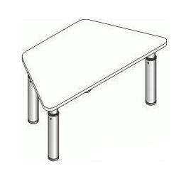 Стол фигурный СДРт-9 - ООО "Урал-офис" продажа офисной и металлической мебели, офисных кресел, металлических кроватей в Екатеринбурге u-office.su