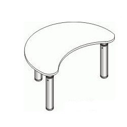 Стол фигурный СДРф-7.3 - ООО "Урал-офис" продажа офисной и металлической  мебели, офисных кресел, металлических кроватей в Екатеринбурге u-office.su