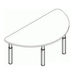 Стол фигурный СДРп-11 - ООО "Урал-офис" продажа офисной и металлической  мебели, офисных кресел, металлических кроватей в Екатеринбурге u-office.su