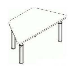 Стол фигурный СДРт-9 - ООО "Урал-офис" продажа офисной и металлической  мебели, офисных кресел, металлических кроватей в Екатеринбурге u-office.su