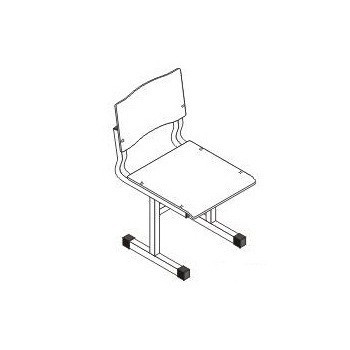 Стул детский СН №1  - ООО "Урал-офис" продажа офисной и металлической  мебели, офисных кресел, металлических кроватей в Екатеринбурге u-office.su