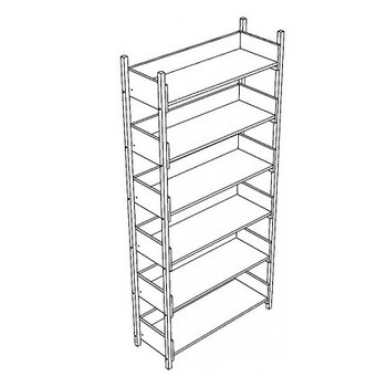 Стеллаж Лц.СТ-1 - ООО "Урал-офис" продажа офисной и металлической  мебели, офисных кресел, металлических кроватей в Екатеринбурге u-office.su
