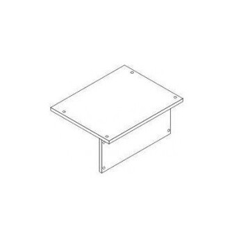 Столешница одноместная Лц.С1Д-16/2  ЛДСП 16 мм, ПВХ -2мм - ООО "Урал-офис" продажа офисной и металлической  мебели, офисных кресел, металлических кроватей в Екатеринбурге u-office.su